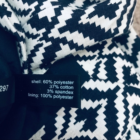 THE LIMITED Navy/White Graphic Pencil Skirt with Pockets size 6 - Picture 6 of 6